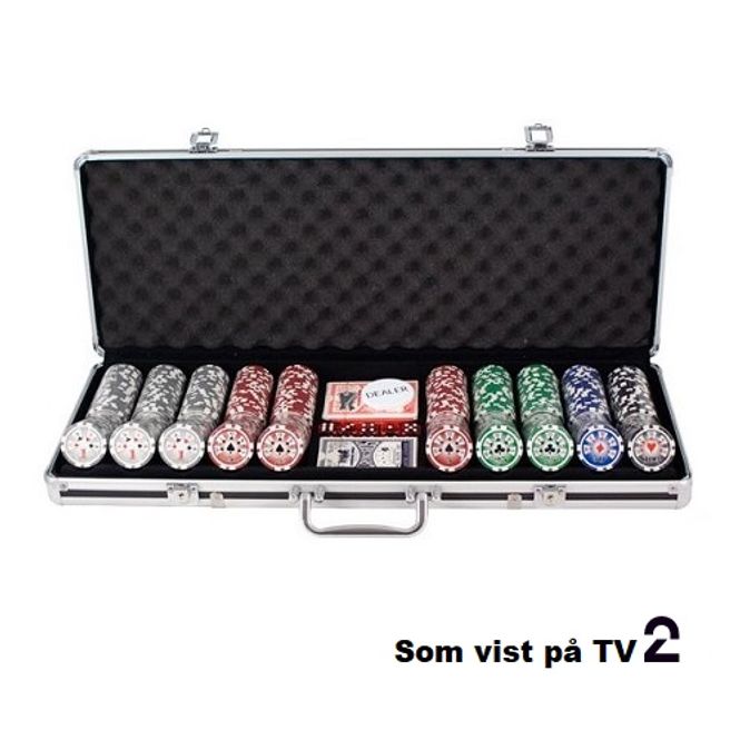 Hovedbilde 500 royal flush cash og turnering sjetonger 14g ...